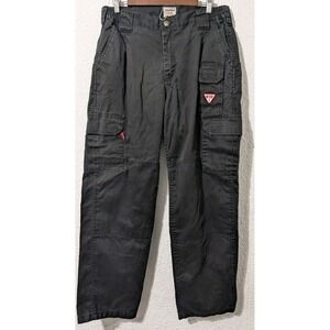 TICOMELA Flame Resistant Cargo Pants Mens 35x32) BlackFR NFPA 2112 CAT2